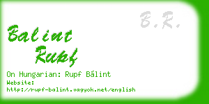 balint rupf business card