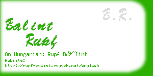 balint rupf business card
